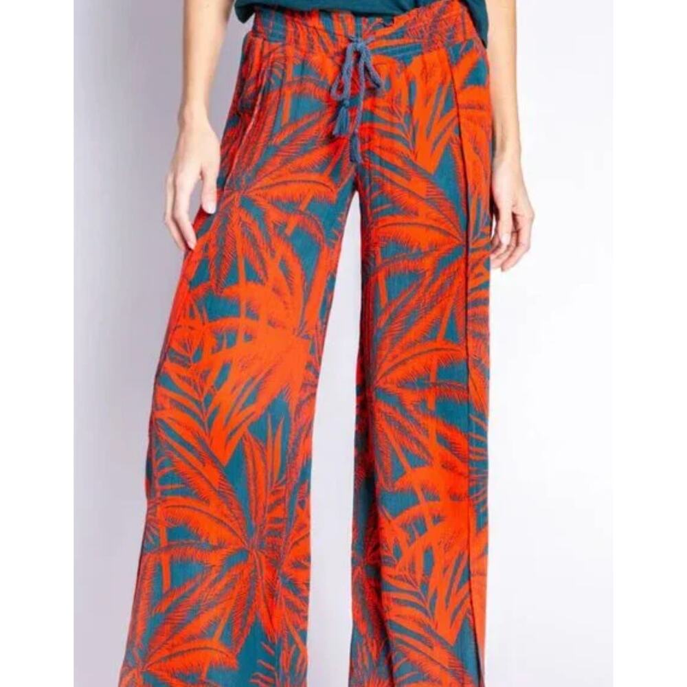 P.J. Salvage Shake Your Palms beach pants womens size L
